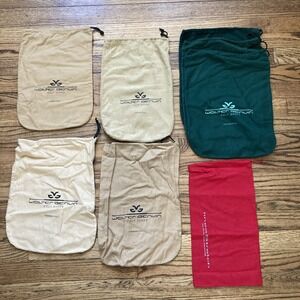 Set Of 8! Walter Genuin Dust Bags For shoes Golf 3x Green, 4x Tan, 1x Red Travel